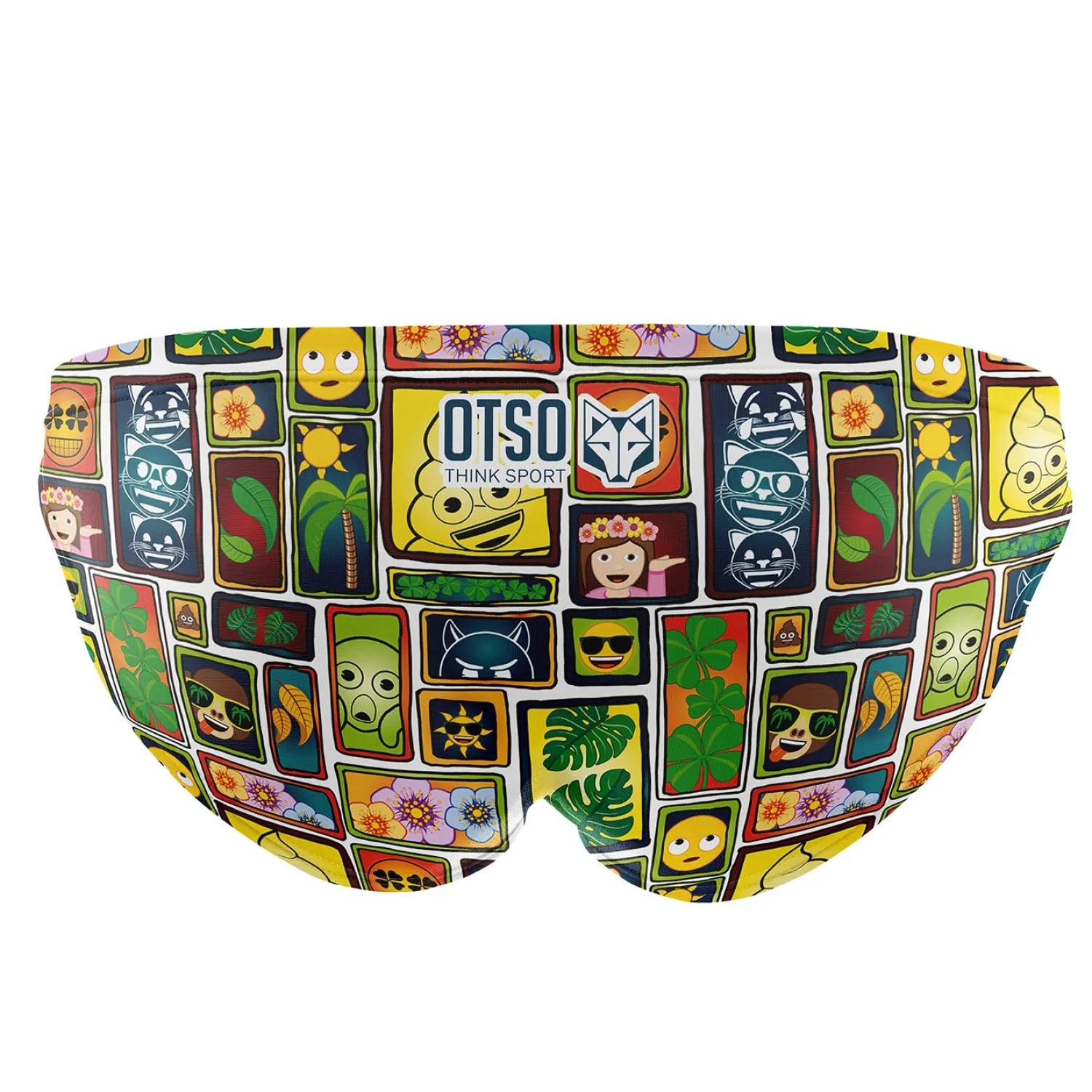 Fashion OTSO Bañador slip hombre - Emoji Portrait
