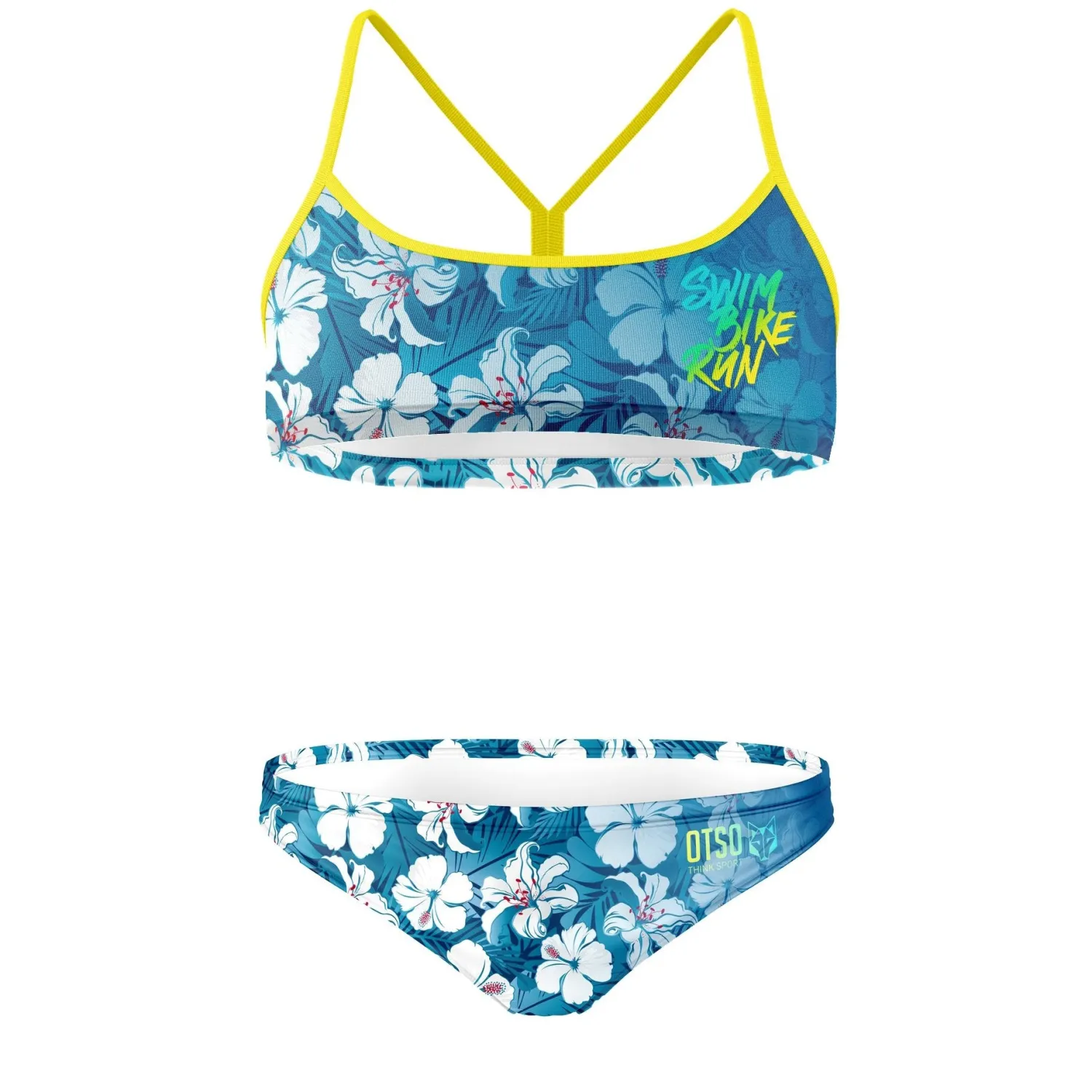 Outlet OTSO Bikini - Swim Bike Run Flower