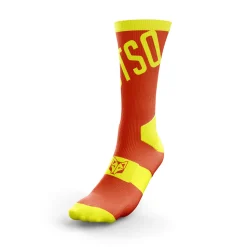 Flash Sale OTSO Calcetines de Ciclismo High Cut - Fluo Orange