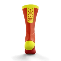 Flash Sale OTSO Calcetines de Ciclismo High Cut - Fluo Orange