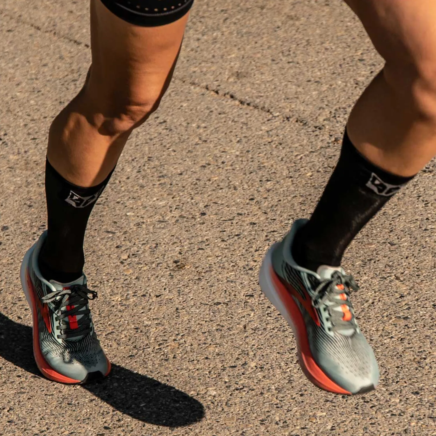 Discount OTSO Calcetines UltraLight - Black & Silver Grey