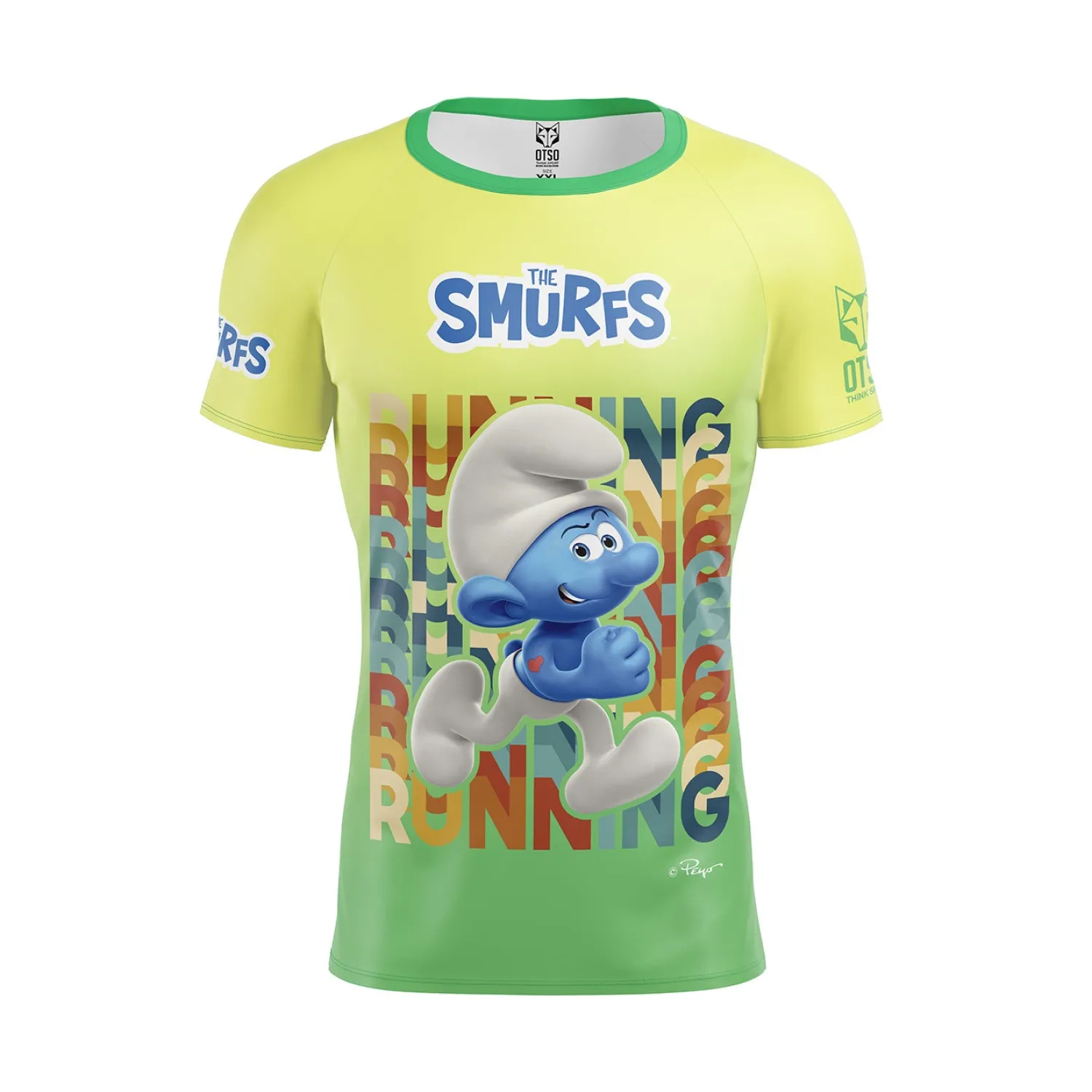 Online OTSO Camiseta manga corta hombre - Smurf Running