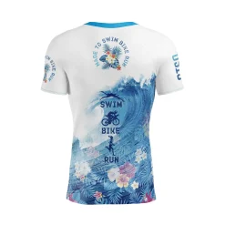 Flash Sale OTSO Camiseta manga corta hombre - Swim Bike Run Wave