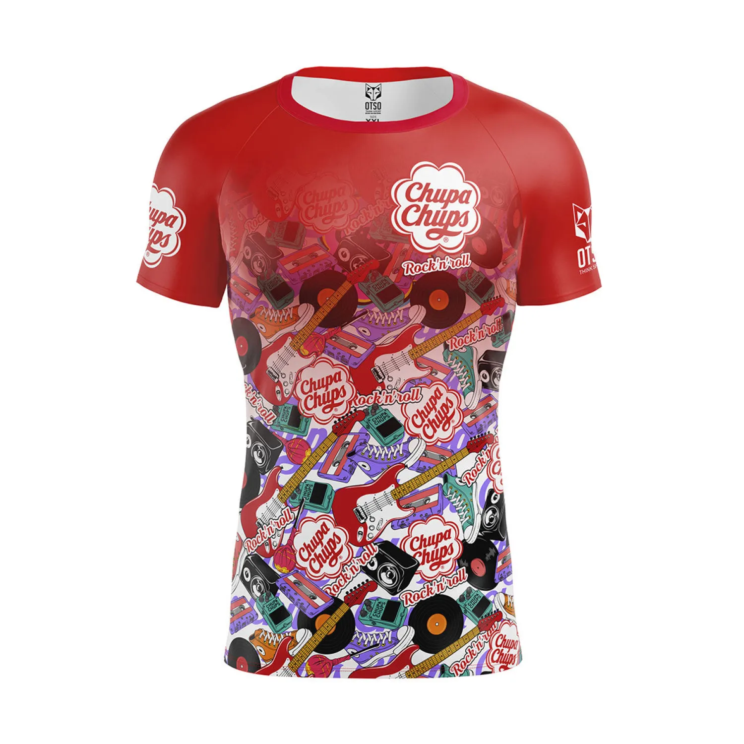 Shop OTSO Camiseta manga corta hombre - Chupa Chups Rock'n'Roll