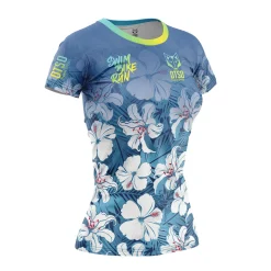 Best Sale OTSO Camiseta manga corta mujer - Swim Bike Run Flower