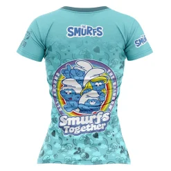 Outlet OTSO Camiseta manga corta mujer - Smurfs Rainbow