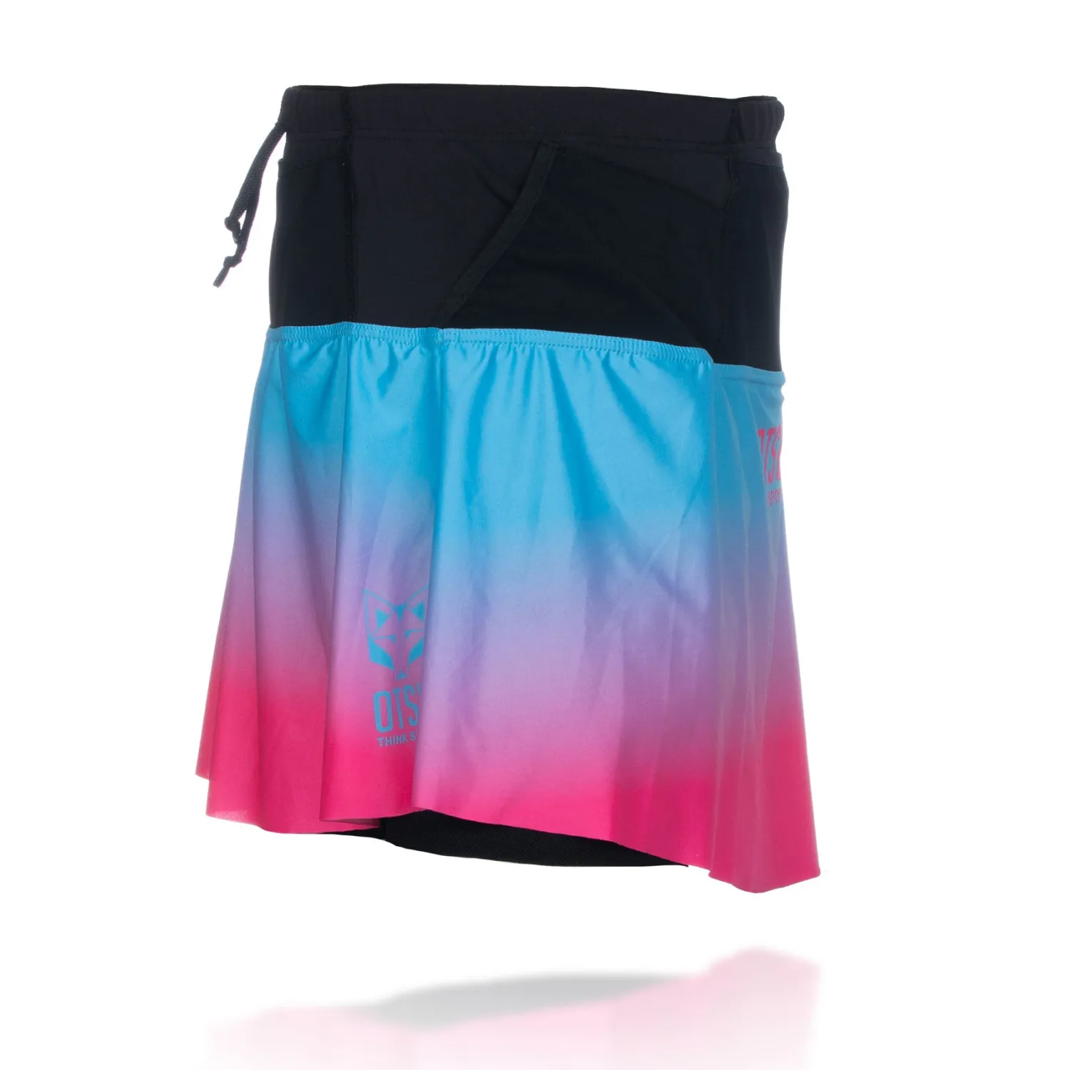 Shop OTSO Falda mujer - Light Blue & Fluo Pink