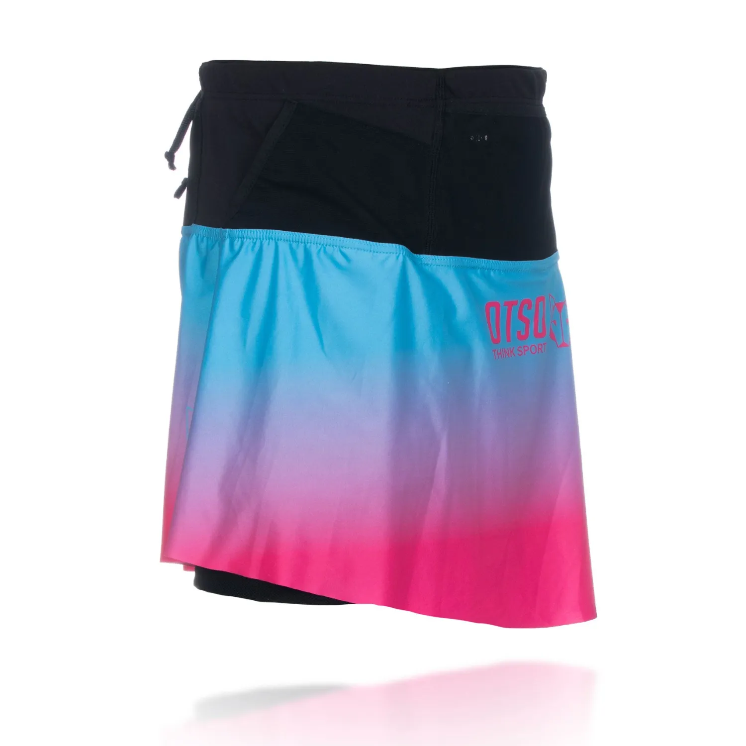 Shop OTSO Falda mujer - Light Blue & Fluo Pink