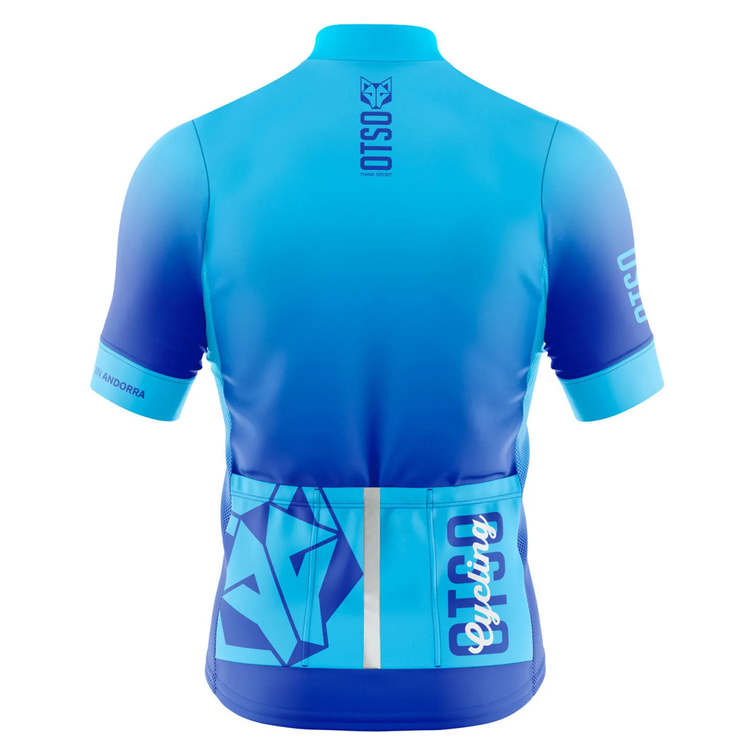 Discount OTSO Maillot de ciclismo manga corta mujer - Fluo Blue (Outlet)