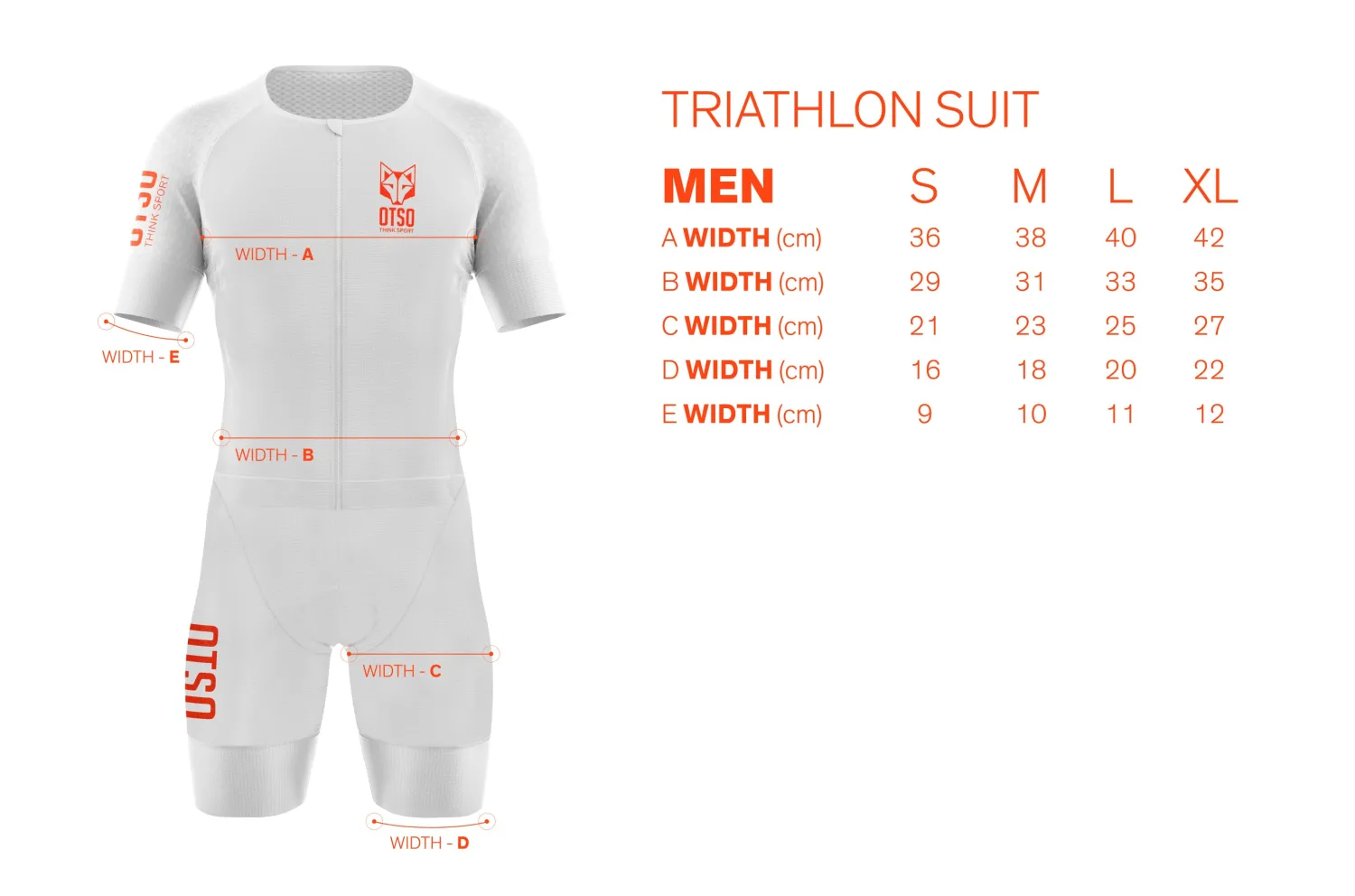 Shop OTSO Mono de triatlón hombre - Foc