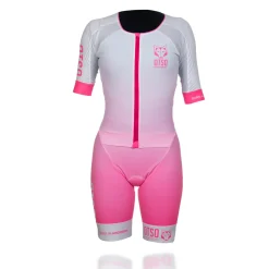 Cheap OTSO Mono de triatlón mujer - White & Fluo Pink (Outlet)