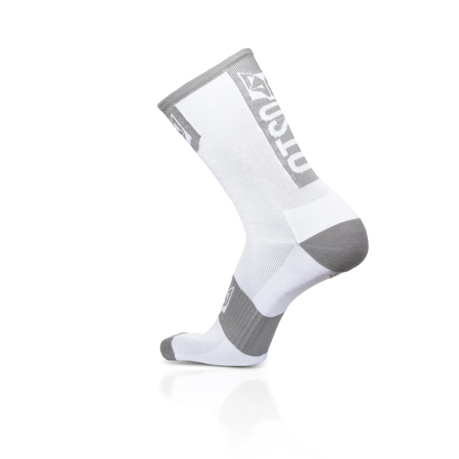 Shop OTSO Calcetines de Ciclismo Altos - Blanco y Gris