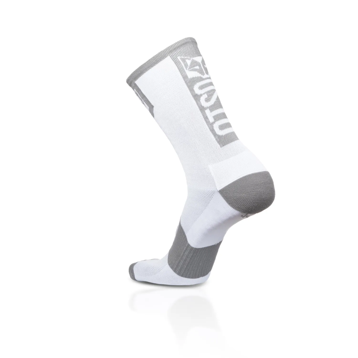 Shop OTSO Calcetines de Ciclismo Altos - Blanco y Gris