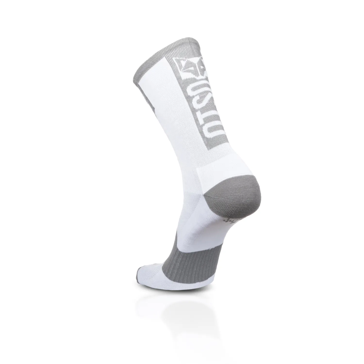Shop OTSO Calcetines de Ciclismo Altos - Blanco y Gris