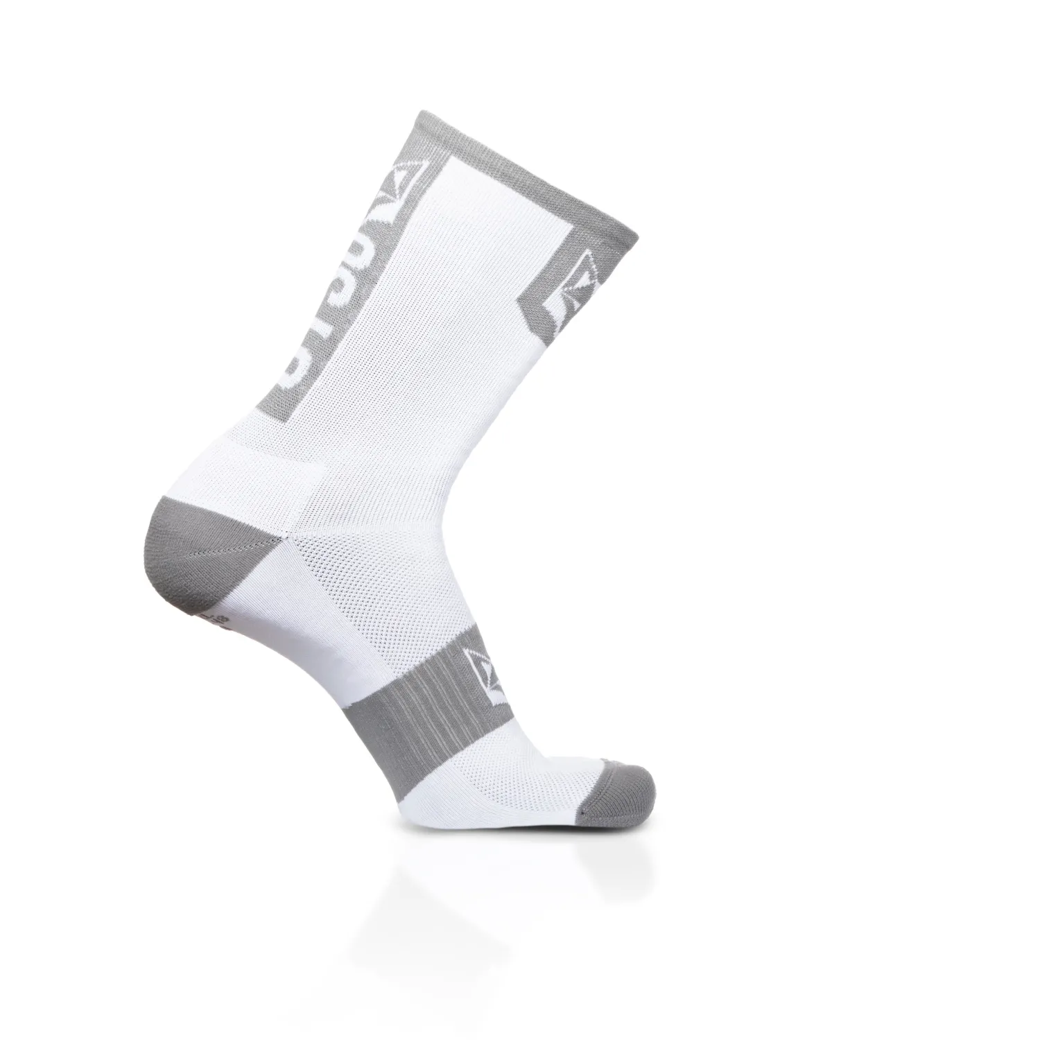 Shop OTSO Calcetines de Ciclismo Altos - Blanco y Gris