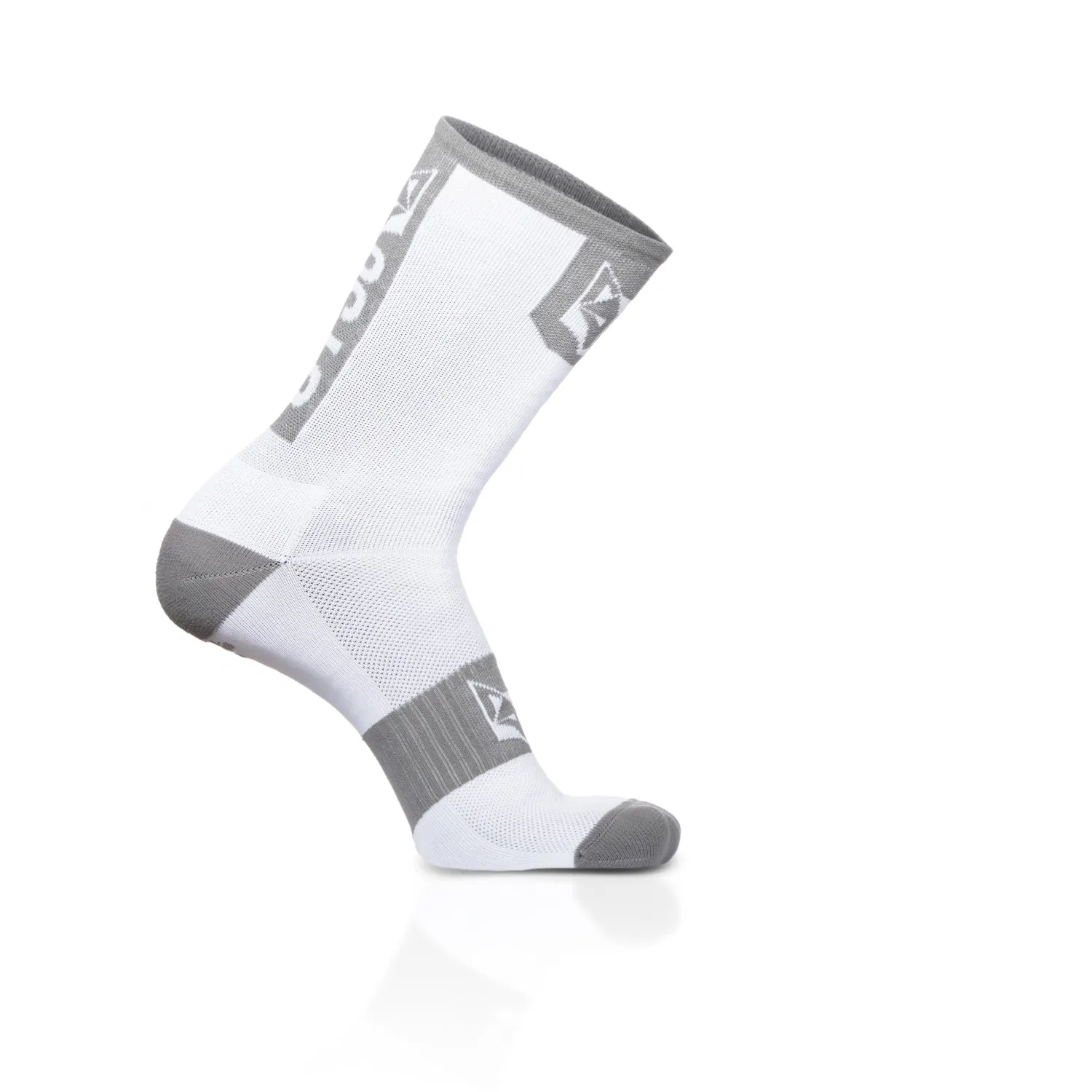 Shop OTSO Calcetines de Ciclismo Altos - Blanco y Gris