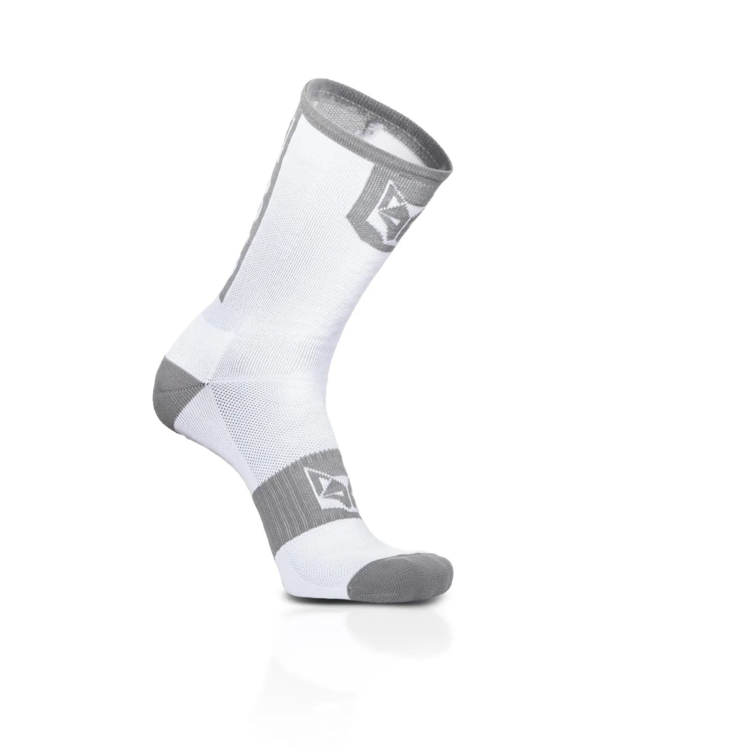 Shop OTSO Calcetines de Ciclismo Altos - Blanco y Gris