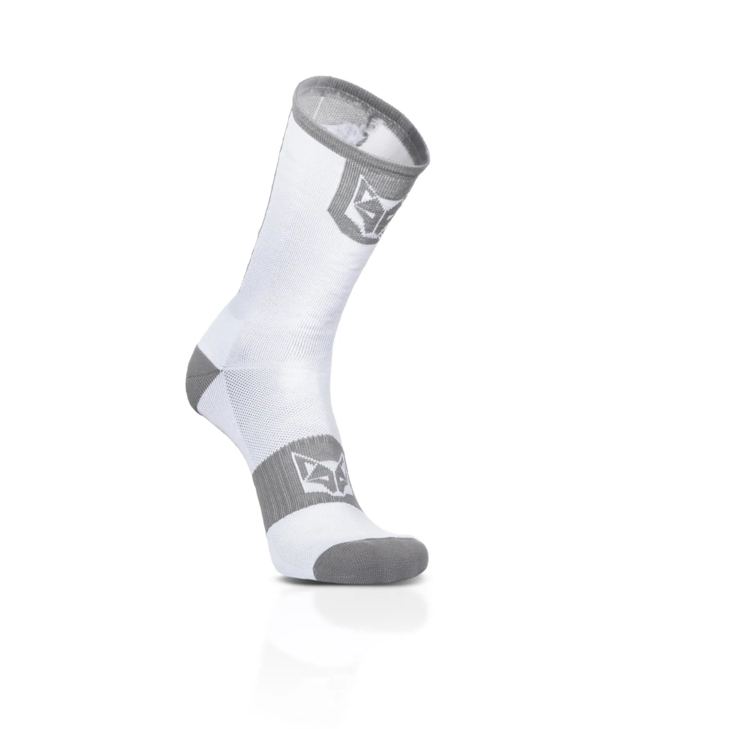 Shop OTSO Calcetines de Ciclismo Altos - Blanco y Gris