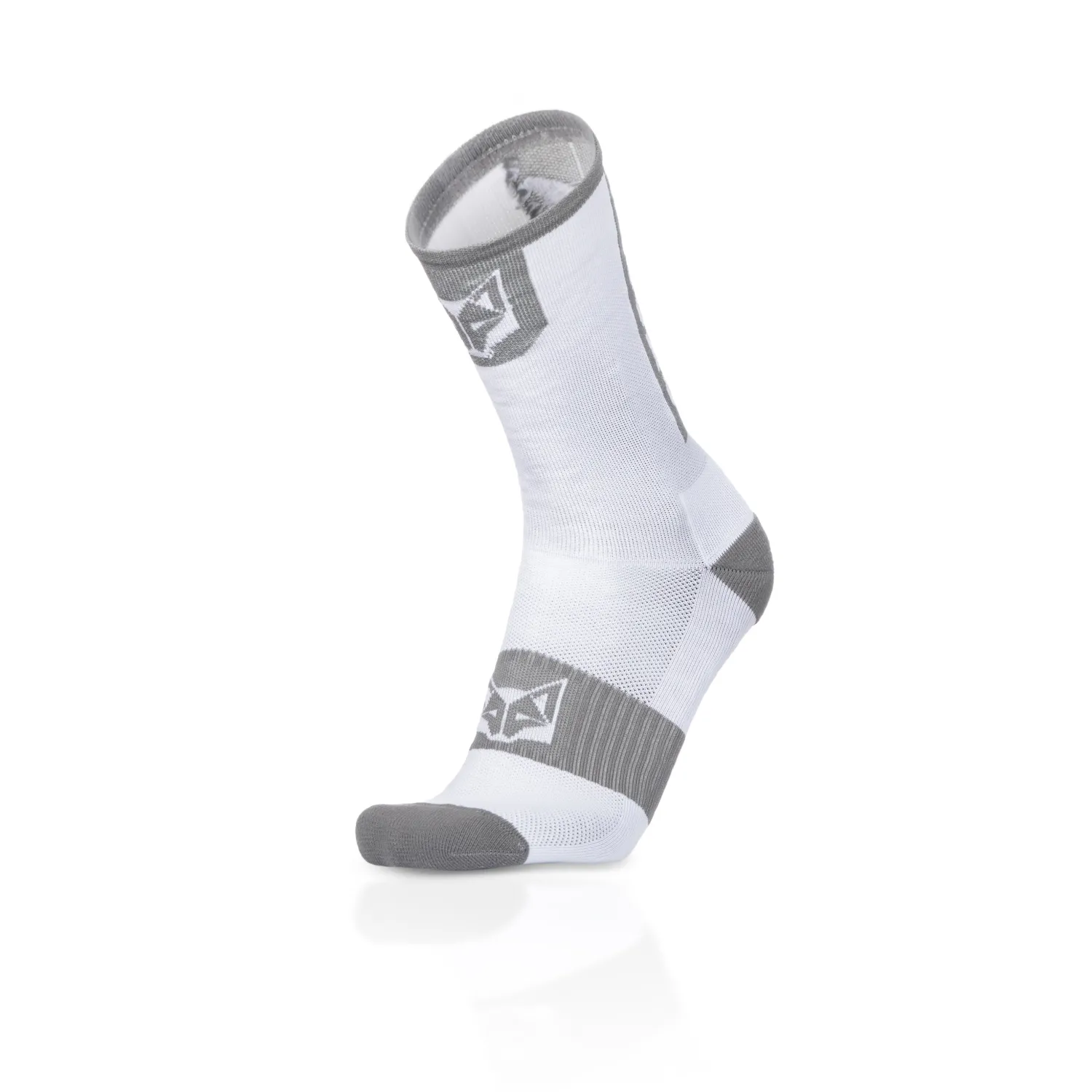 Shop OTSO Calcetines de Ciclismo Altos - Blanco y Gris