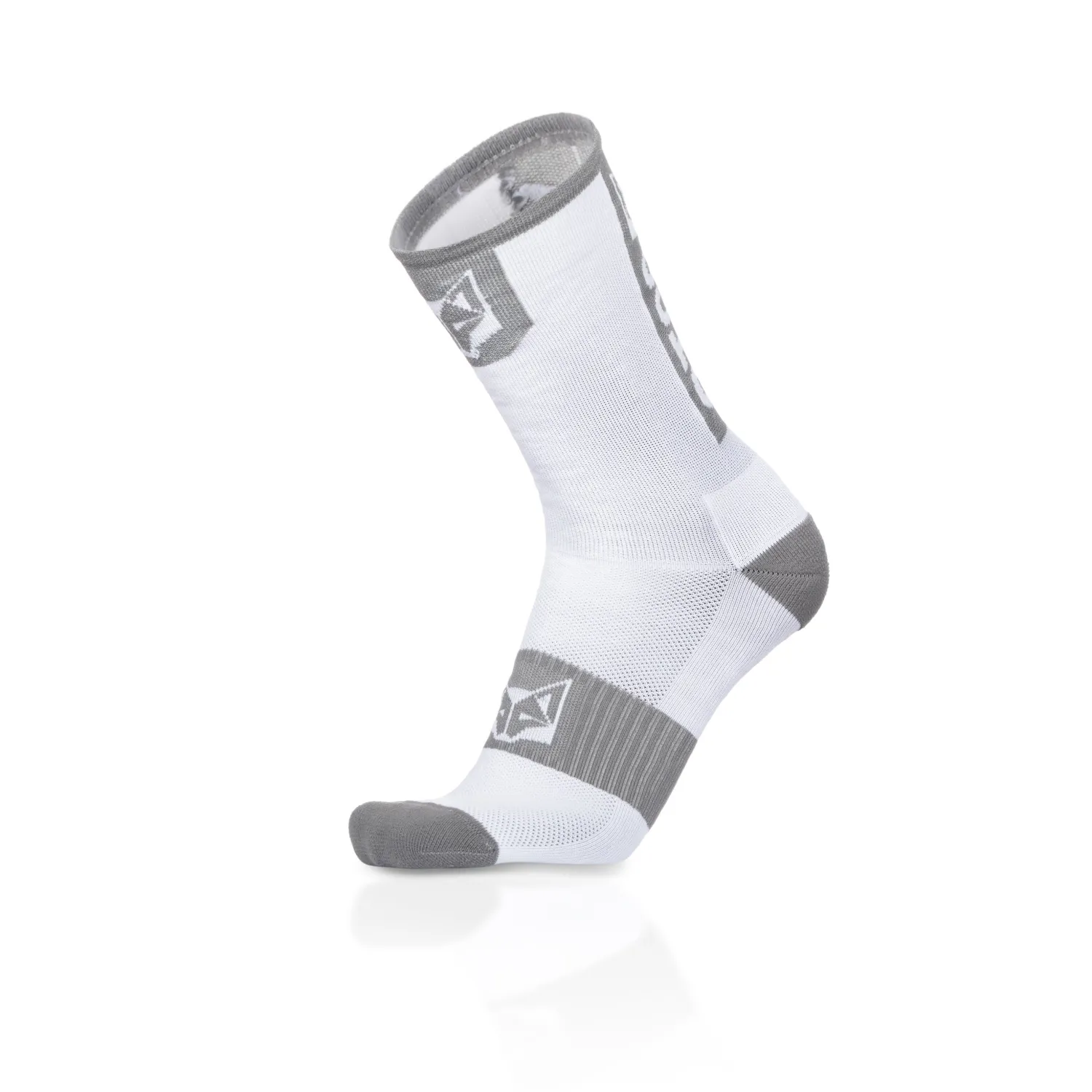 Shop OTSO Calcetines de Ciclismo Altos - Blanco y Gris