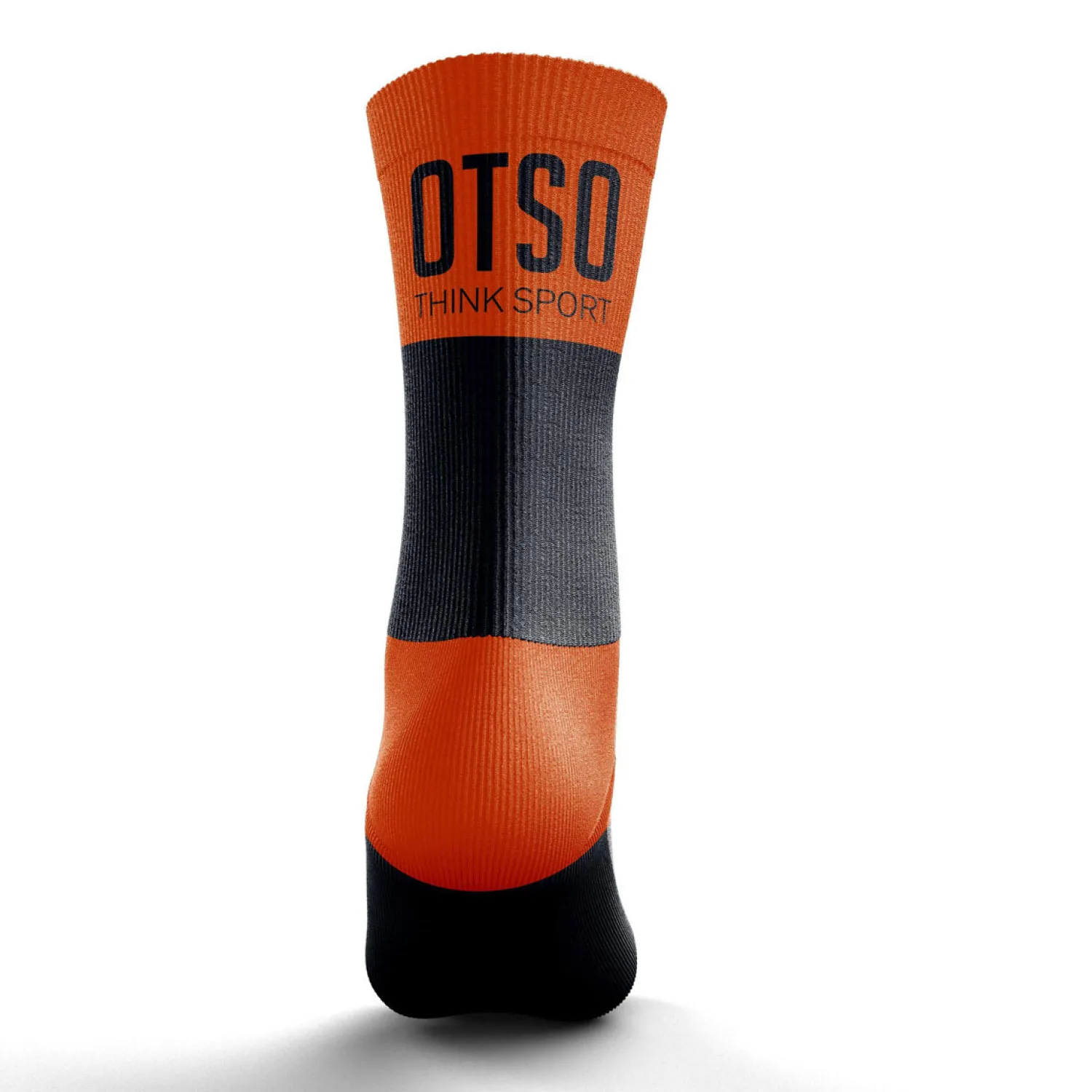 New OTSO Calcetines Running Medio Altos - Negro y Naranja
