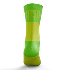 Store OTSO Calcetines Running Medio Altos - Amarillo y Verde