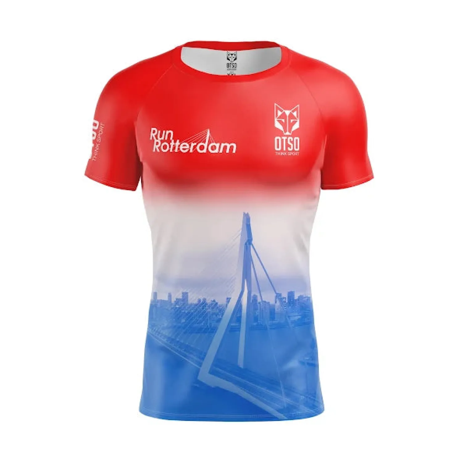 Outlet OTSO Camiseta Técnica Running Hombre Manga Corta - Run Rotterdam