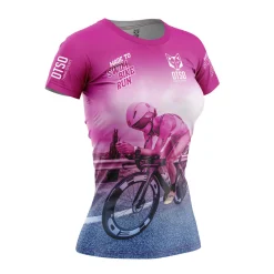 Hot OTSO Camiseta Técnica Running Mujer Swim Bike Run