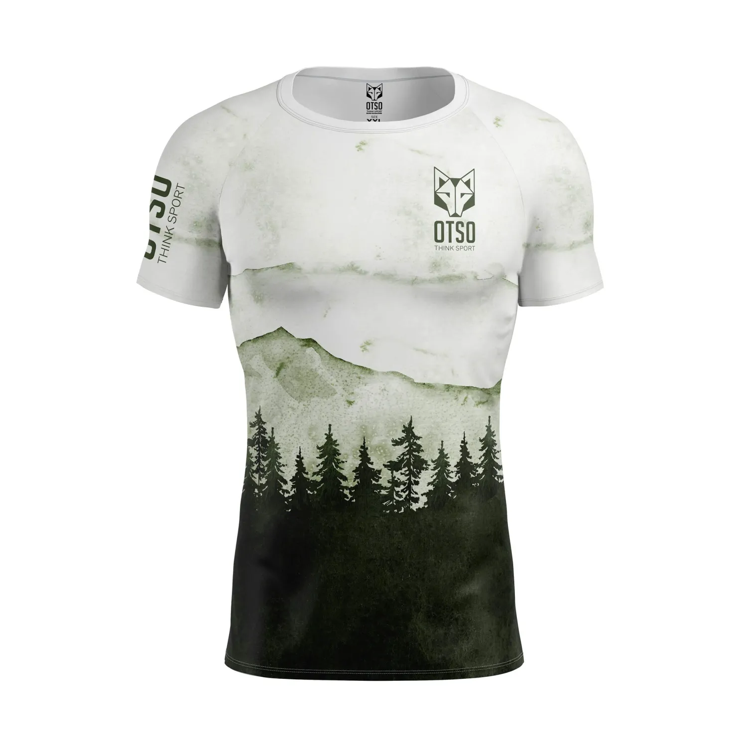 Discount OTSO Camiseta Técnica Running Hombre Manga Corta - Green Forest