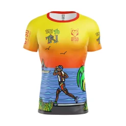 Cheap OTSO Camiseta Técnica Running Hombre Manga Corta - Auroras Boreales