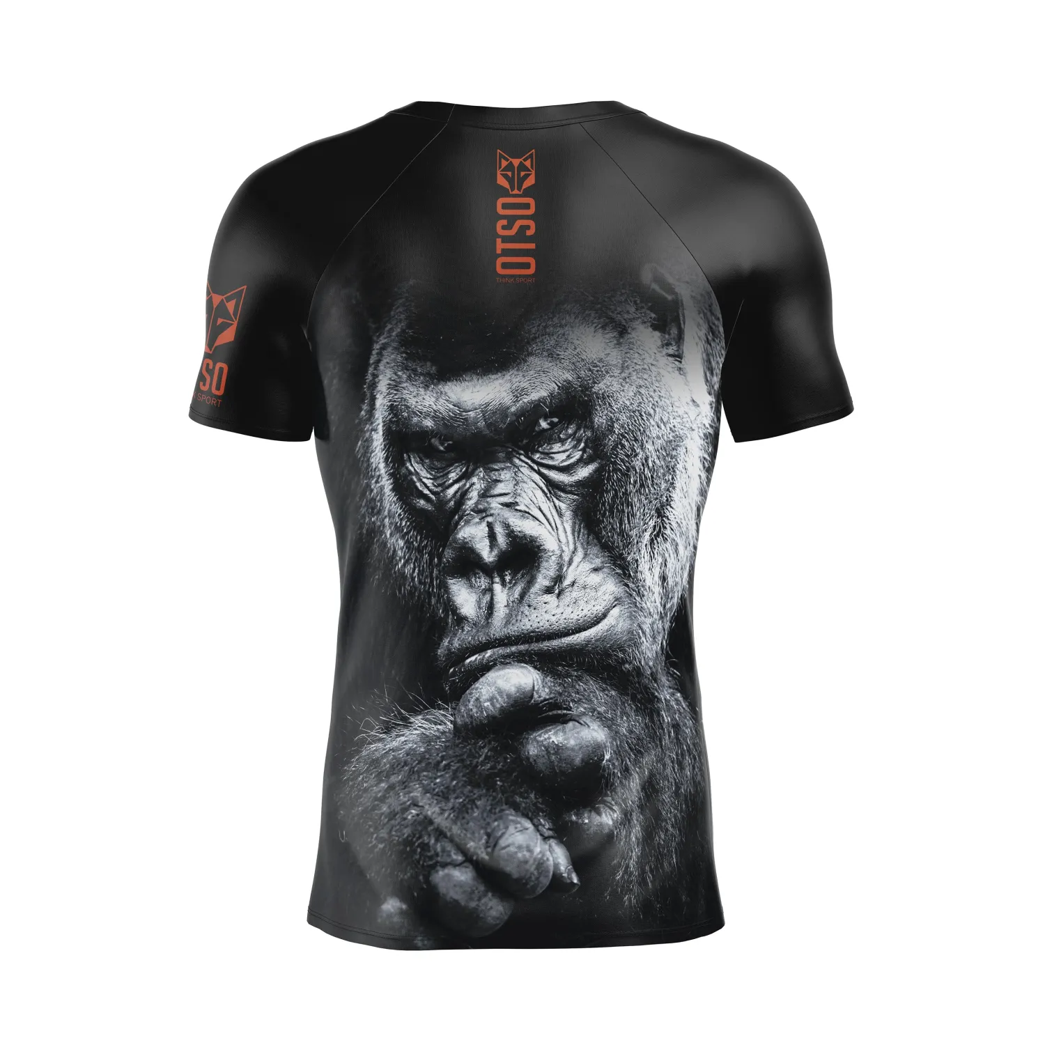 Clearance OTSO Camiseta Técnica Running Hombre Manga Corta - Gorilla