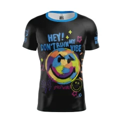 Online OTSO Camiseta Técnica Running Hombre Manga Corta - Smiley Festival