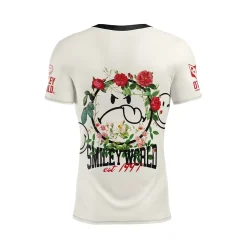 Best OTSO Camiseta Técnica Running Hombre Manga Corta - Smiley Vintage