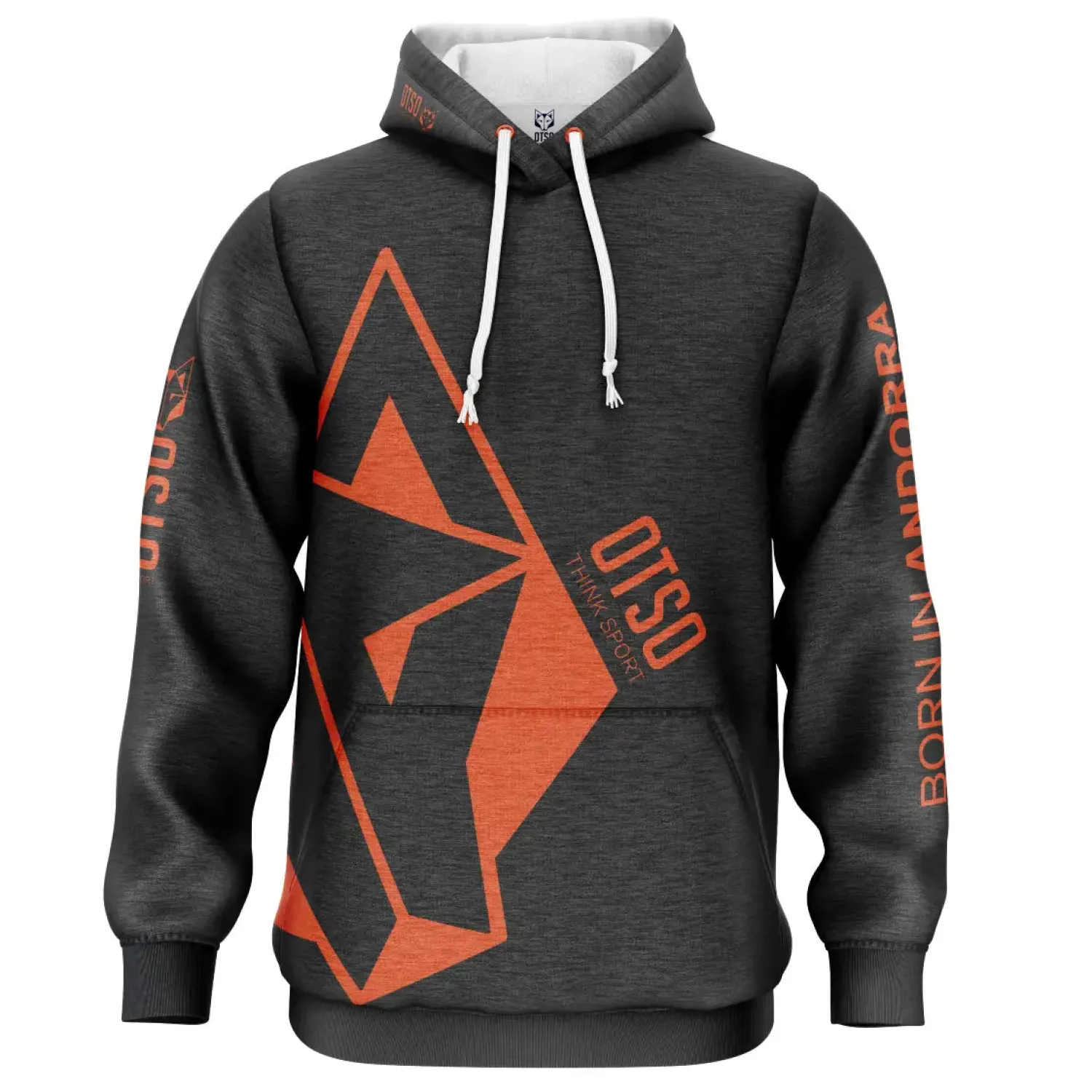 New OTSO Sudadera - Black & Fluo Orange