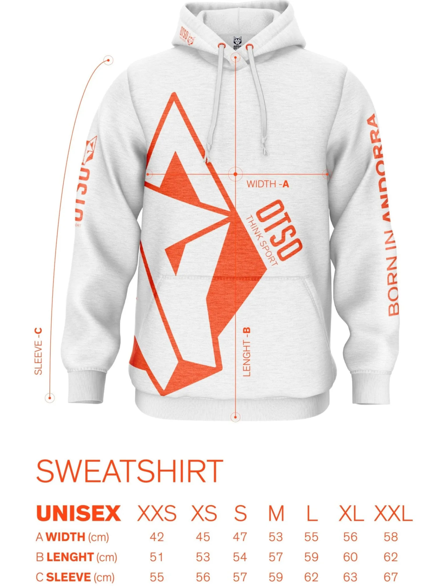 New OTSO Sudadera - Black & Fluo Orange