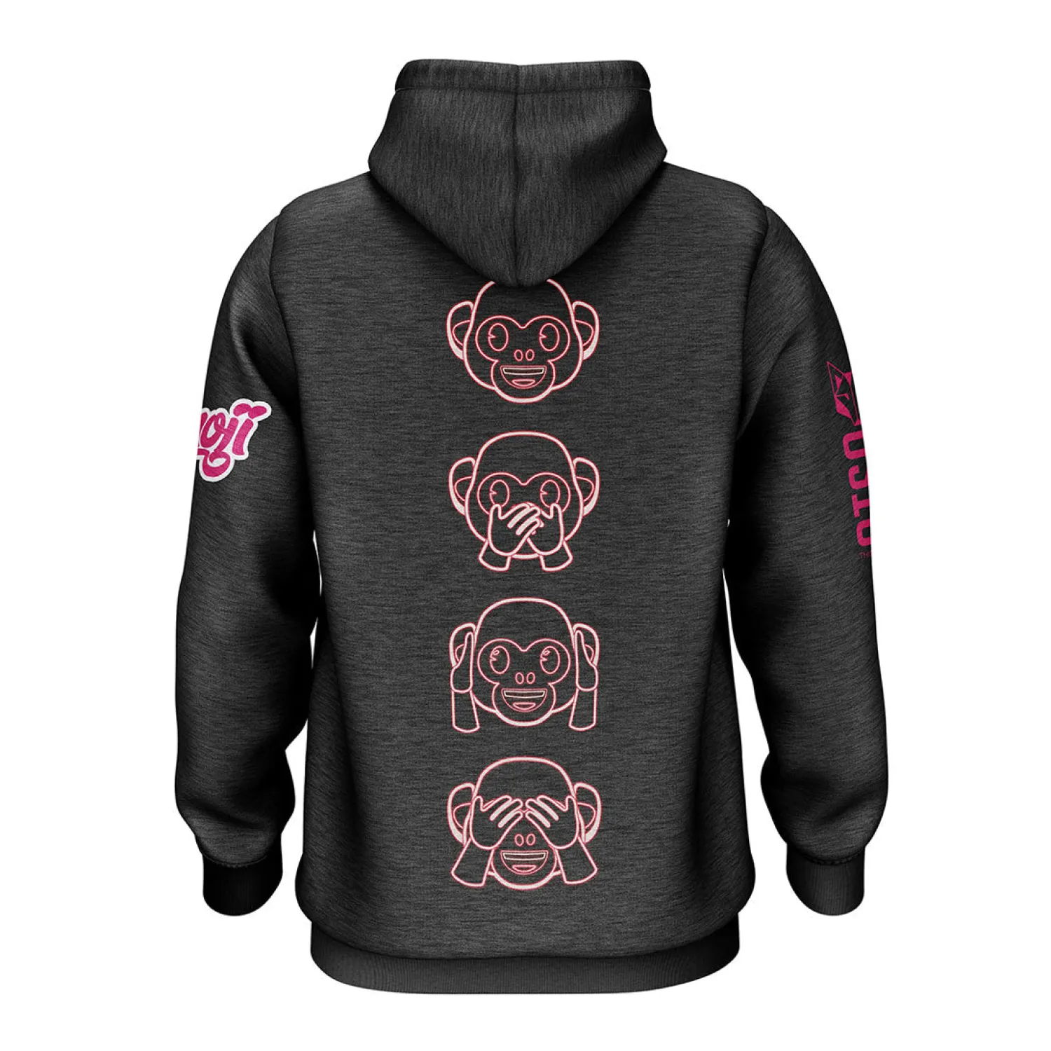 Clearance OTSO Sudadera - Emoji Monkey Neon