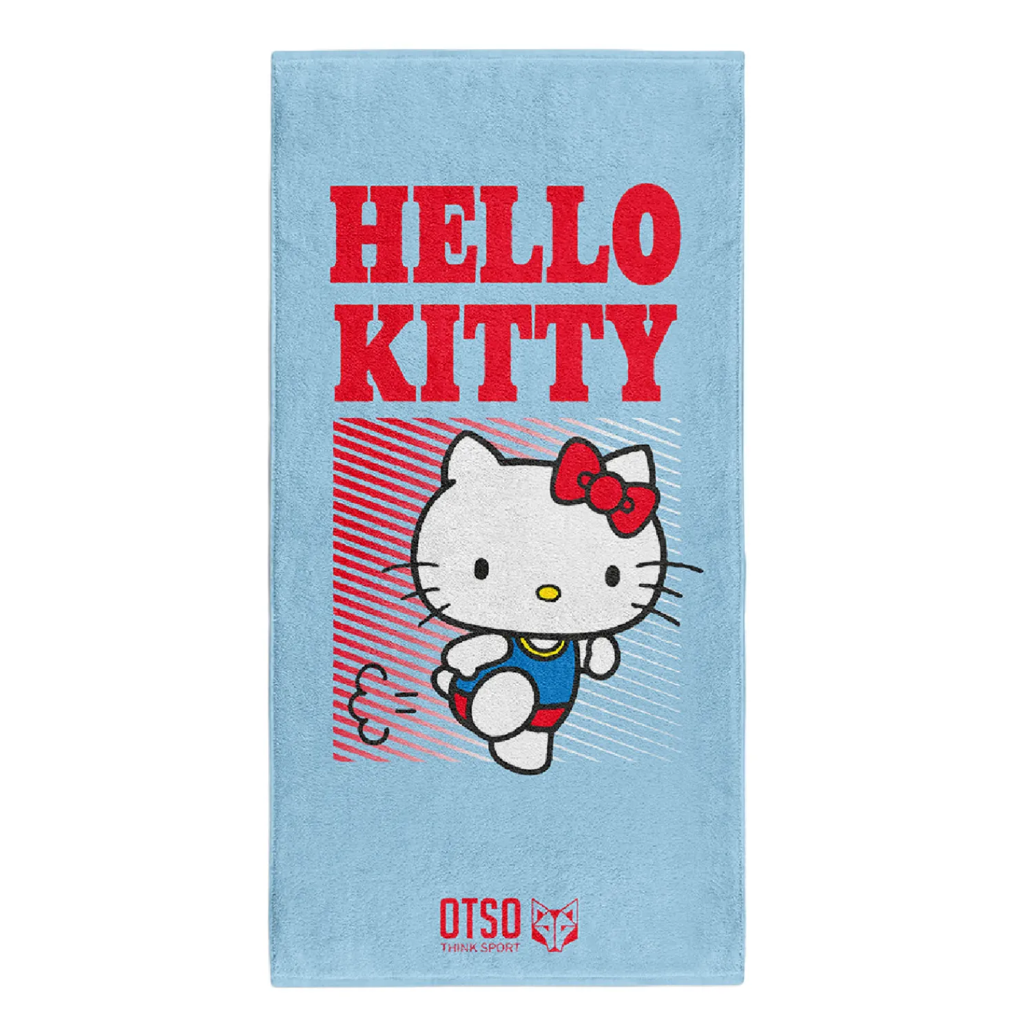 Hot OTSO Toalla de microfibra - Hello Kitty Stripes