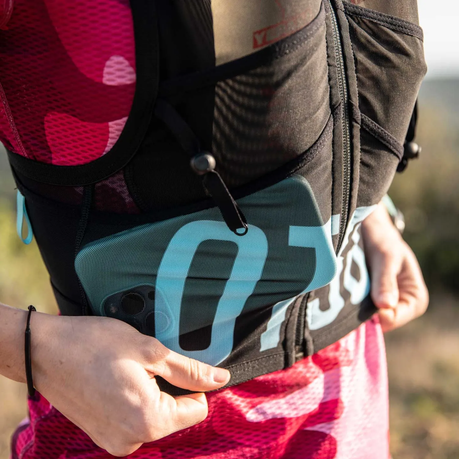 Fashion OTSO Trail running backpack - Black & Turquoise
