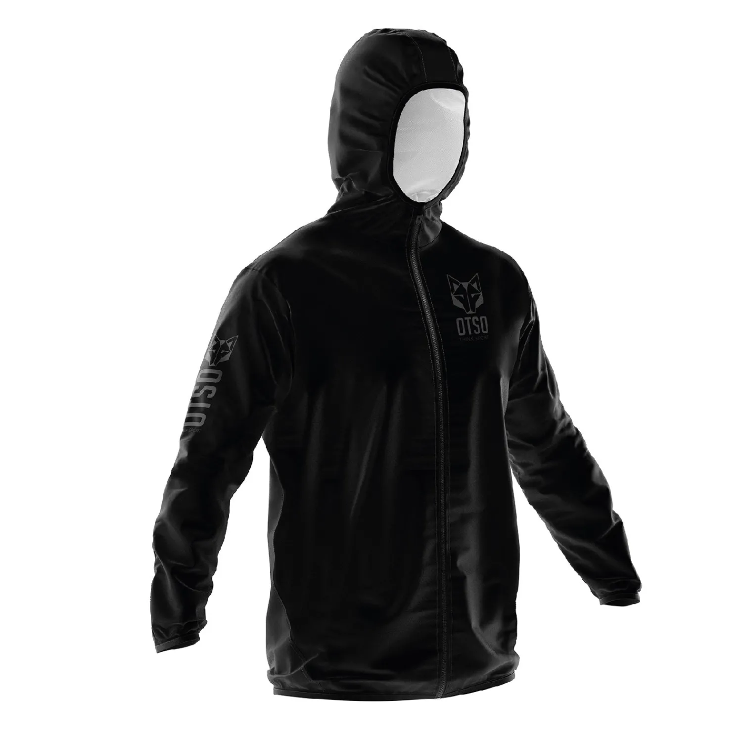 Best OTSO Unisex Running Jacket - Black