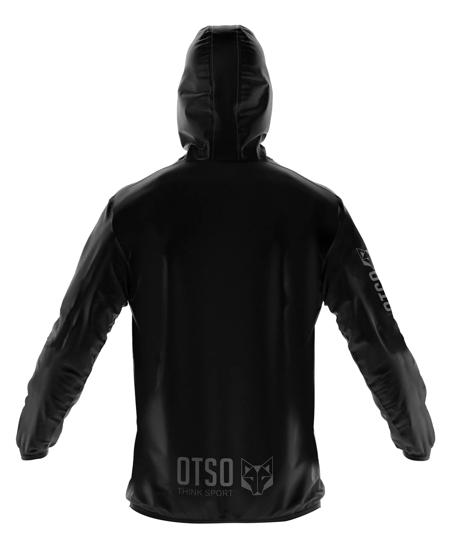 Best OTSO Unisex Running Jacket - Black