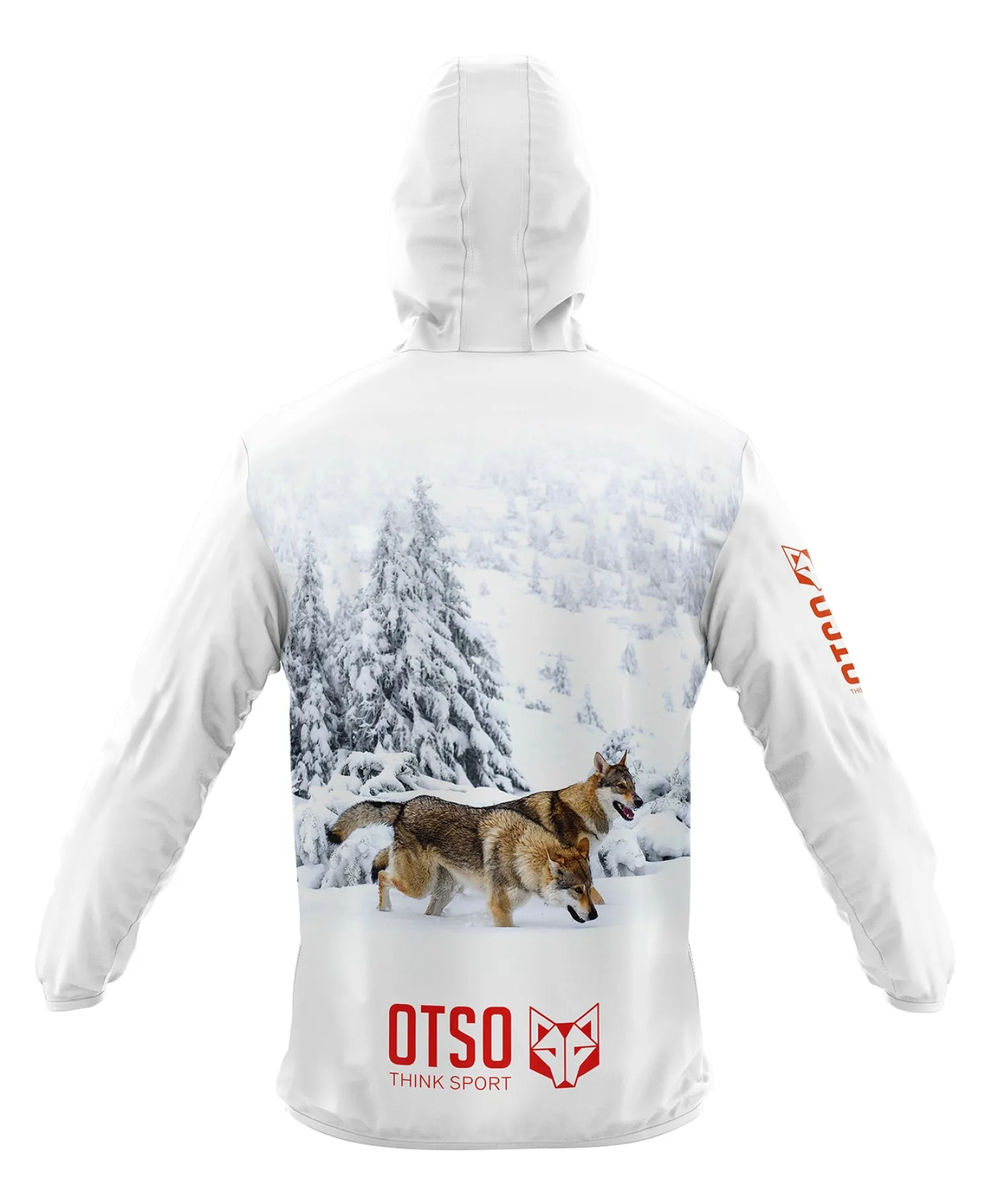 Best OTSO Unisex Running Jacket - Wolf