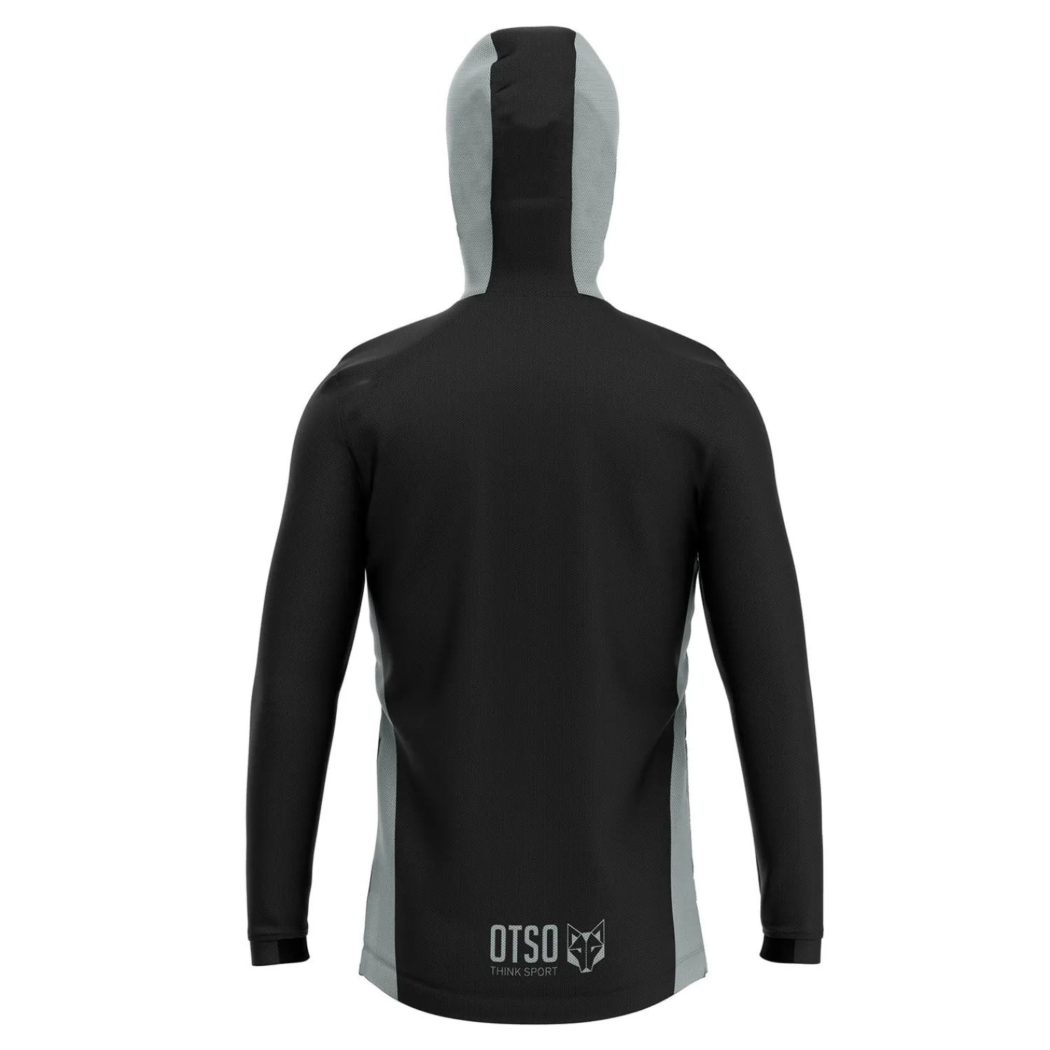 Best Sale OTSO Unisex sport hoodie - Black & Grey