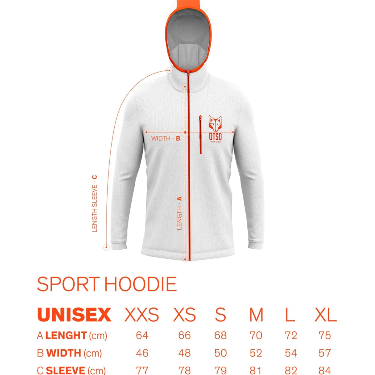 Best Sale OTSO Unisex sport hoodie - Black & Grey