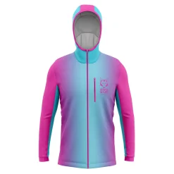Online OTSO Unisex sport hoodie - Fluo Pink & Light Blue