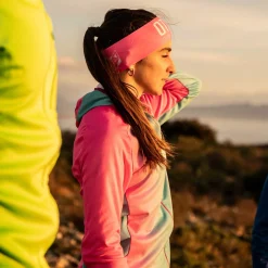 Online OTSO Unisex sport hoodie - Fluo Pink & Light Blue