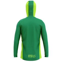 Best Sale OTSO Unisex sport hoodie - Forest Green & Fluo Green