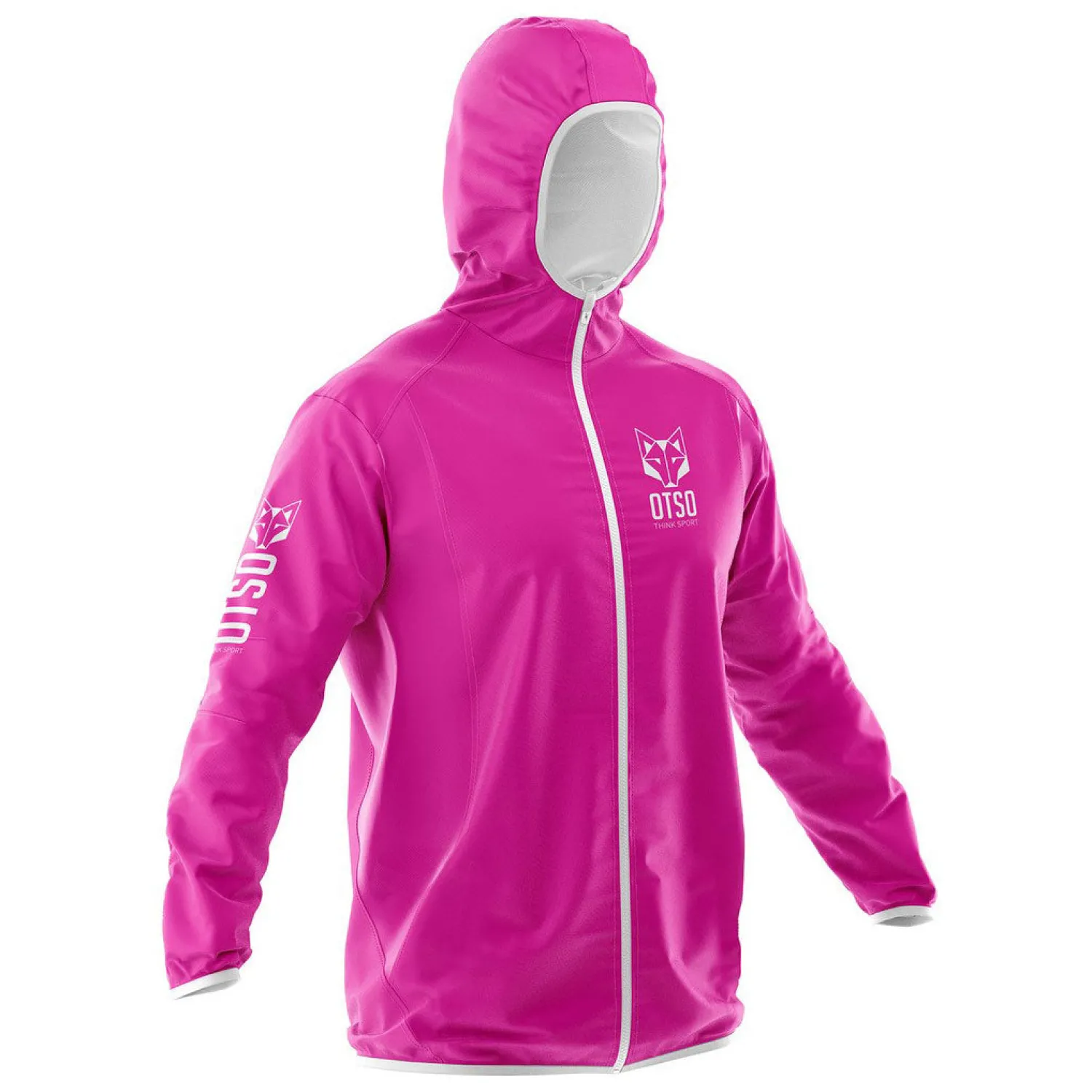 Cheap OTSO Waterproof Jacket - Fluo Pink & White