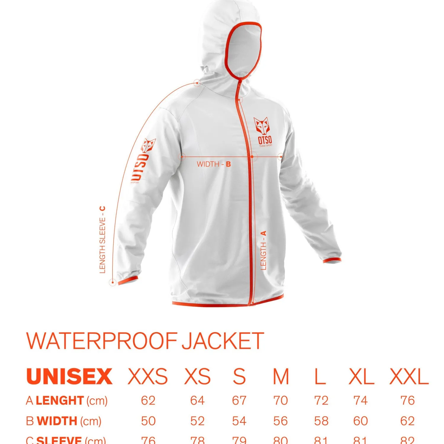Best Sale OTSO Waterproof Jacket - Full Black