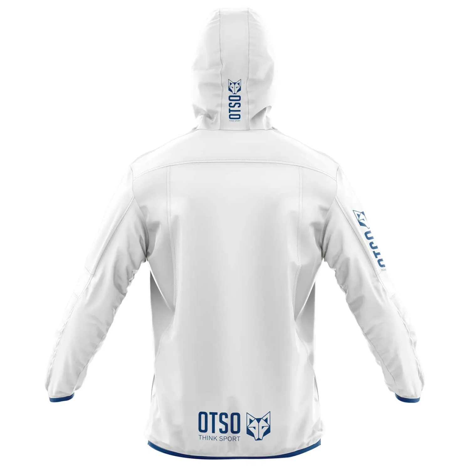 Discount OTSO Waterproof Jacket - White & Royal Blue