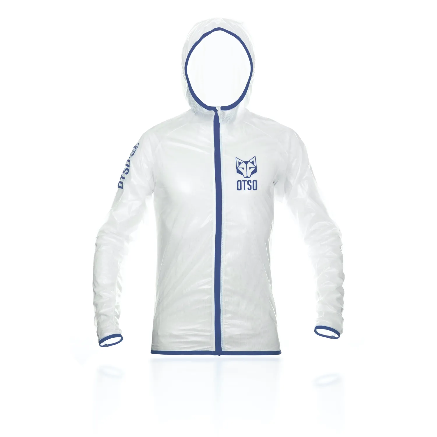 Discount OTSO Waterproof Jacket - White & Royal Blue